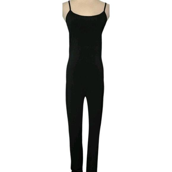 H&M COACHELLA black strappy jumpsuit sz 4 Small Stretchy NWT Festival Whimsigoth - Picture 2 of 15
